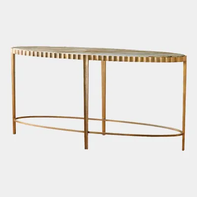 Liberty Vintage Brass/Gold Marble Console