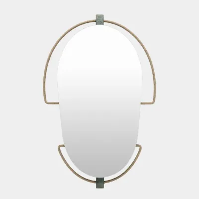 Scarab Oval Mirror