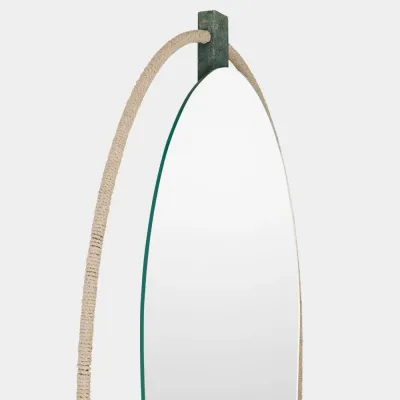 Scarab Oval Mirror