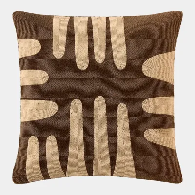 Carthago Pass-Sepia Beaded Pillow