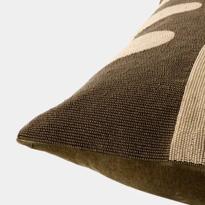 Carthago Pass-Sepia Beaded Pillow