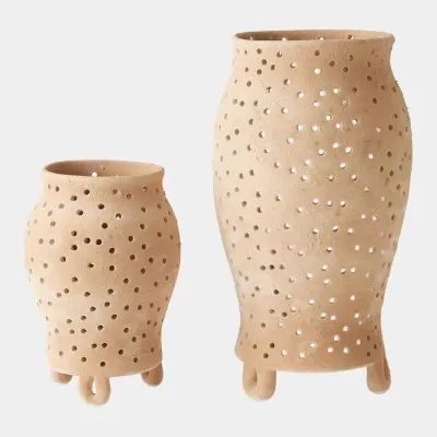 Yassine Beige Candle Holder
