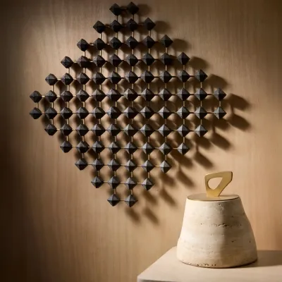 Ramus Wood/Brass Wall Art
