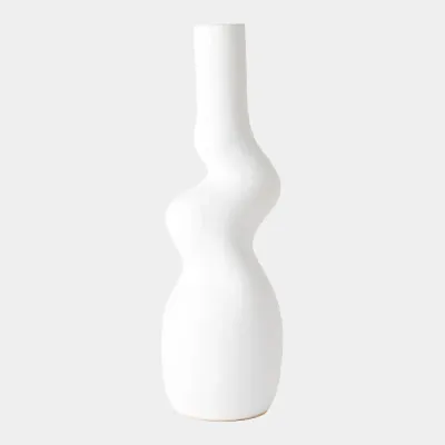 Crooked White Vase