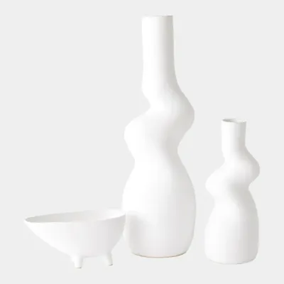 Crooked White Vase