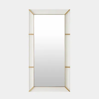 Asher Acrylic/Brushed Brass Rectangular Mirror