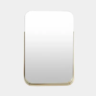 Tucker Brass Shelf Rectangular Mirror