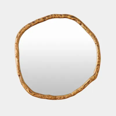 Fremmy Antique Brass Irregular Mirror