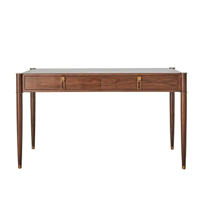 Triple Curve Desk - Walnut