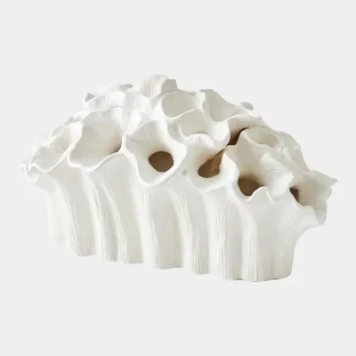 Flora Matte White Coral Bouquet