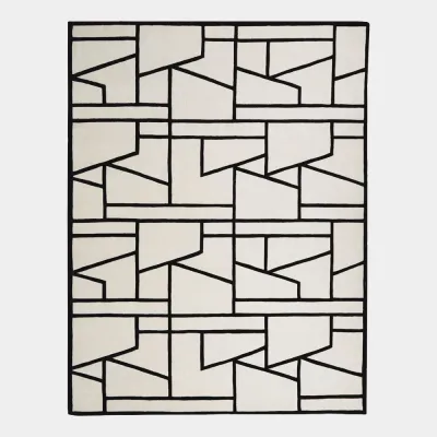 Zig Zag Ivory/Black Rug