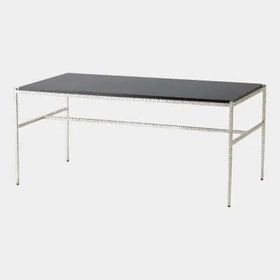 Shadrach Silver Leaf Cut Iron Cocktail Table