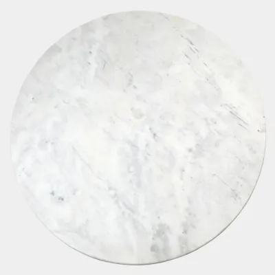 Landry White Base Flute Table