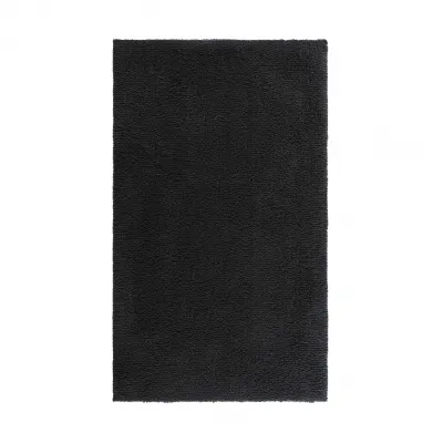 Egoist Velour Black Bath Rug