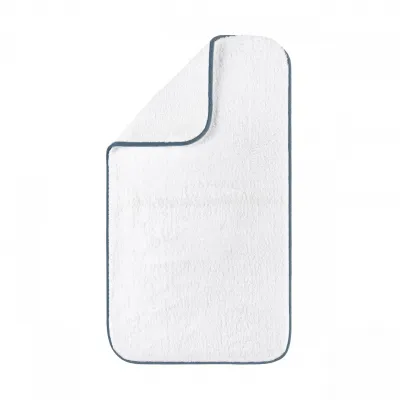 Portobello White/Peacock Bath Rug