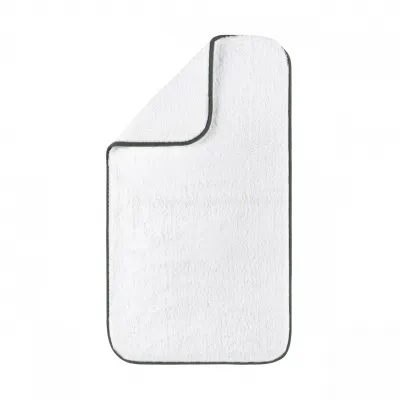 Portobello White/Moss Bath Rug