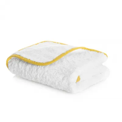 Portobello White/Mustard Bath Towels