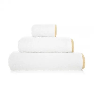 Portobello White/Wheat Bath Towels