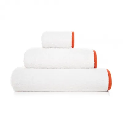 Portobello White/Spicy Bath Towels