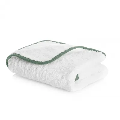 Portobello White/Jade Bath Towels