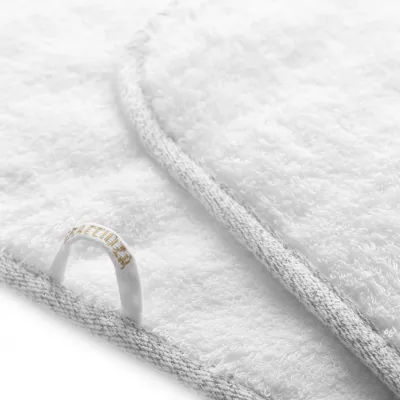 Portobello White/Silver Lurex Bath Towels