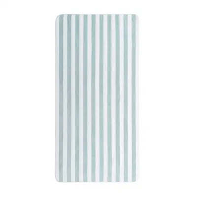 Aveiro Beach Towel 38" x 79'' Seamist/White