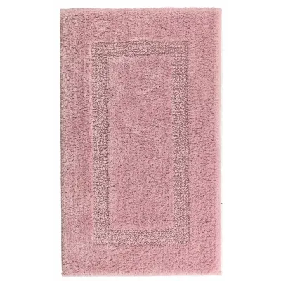 Classic Reversible Combed Cotton Bath Rugs Blush