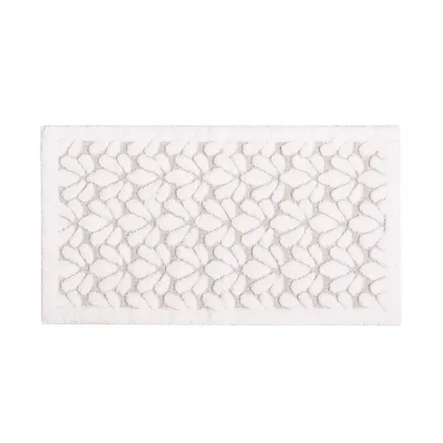 Grace White Bath Rug