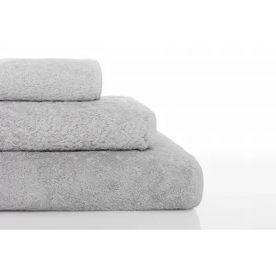 Long Double Loop Silver Bath Towels