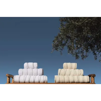 Opera White Bath Towels