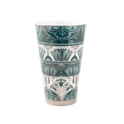 Rêves Du Nil Vert Platine Vase Large