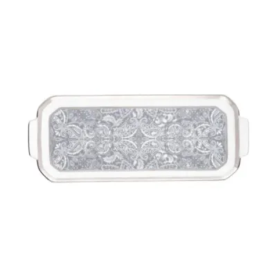 Romane Gris Rectangular Cake Platter