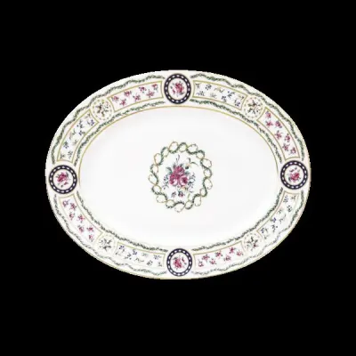 Louveciennes Green/Gold Oval Dish Small
