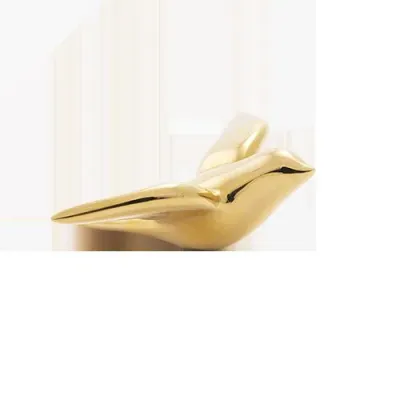 Marie Paule Deville Chabrolle Oiseaux Set Of 4 Gold Birds Gold Gold