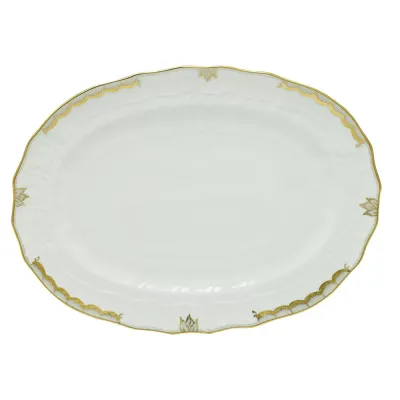 Princess Victoria Gray Platter 15 in L X 11.5 in W