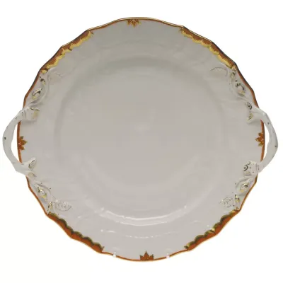 Princess Victoria Rust Chop Plate with Handles