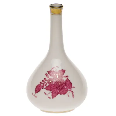 Chinese Bouquet Raspberry Medium Bud Vase 5.25 in H