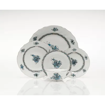 Chinese Bouquet Turquoise/Platinum Dinnerware