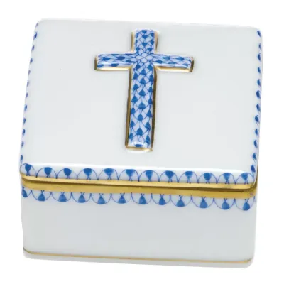 Prayer Box Blue 2 in L X 1.5 in H