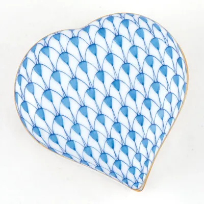 Heart Box Blue 2.25 in L X 2.25 in W X 1.5 in H