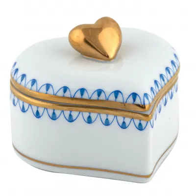 Double Heart Box Blue