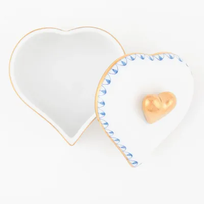 Double Heart Box Blue