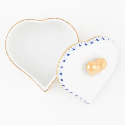 Double Heart Box Sapphire