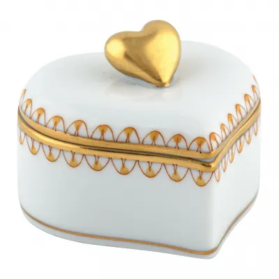 Double Heart Box Butterscotch