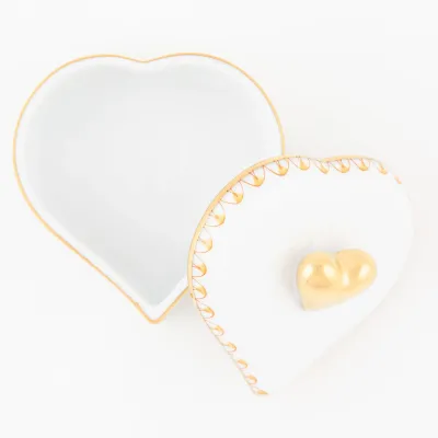 Double Heart Box Butterscotch