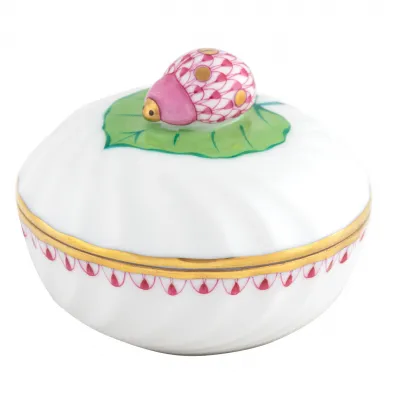 Ladybug Box Raspberry 2.25 in H X 2.75 in D