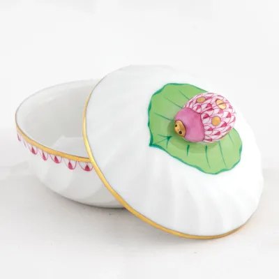 Ladybug Box Raspberry 2.25 in H X 2.75 in D