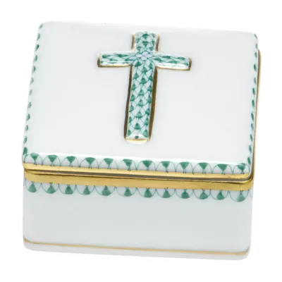 Prayer Box Green 2 in L X 1.5 in H