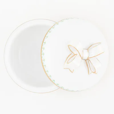 Round Box with Bow Keylime