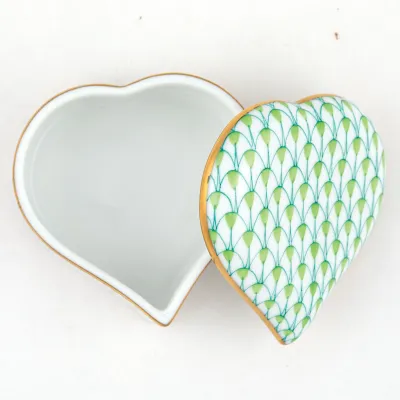 Heart Box Key Lime 2.25 in L X 2.25 in W X 1.5 in H